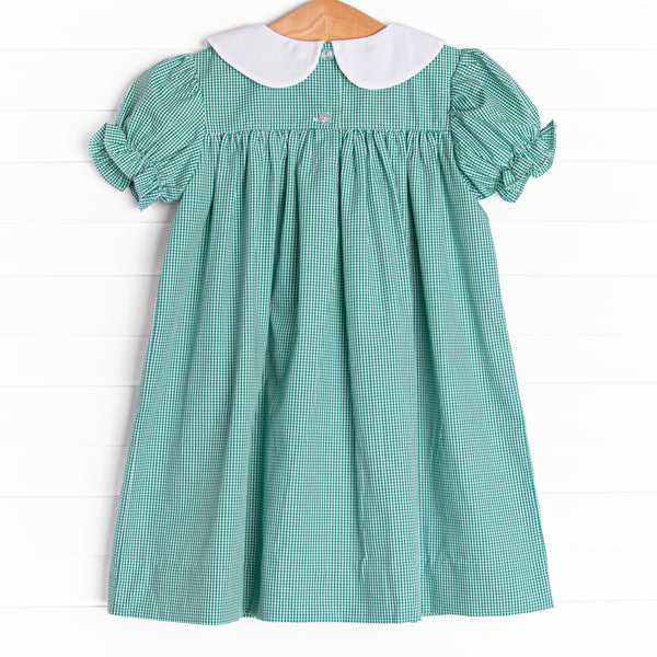 Let the Good Times Roll Embroidered Dress, Green