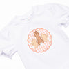 Bunny Bop Applique Ruffle Short Set, Pink
