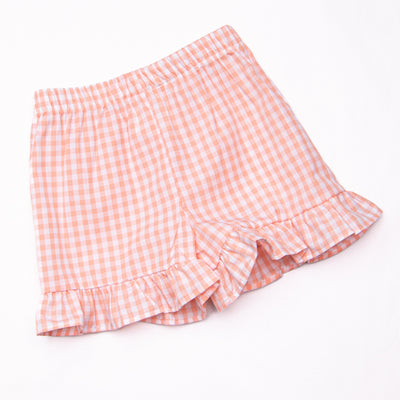 Bunny Bop Applique Ruffle Short Set, Pink