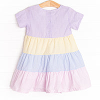 Serendipity Stripes Dress, Purple