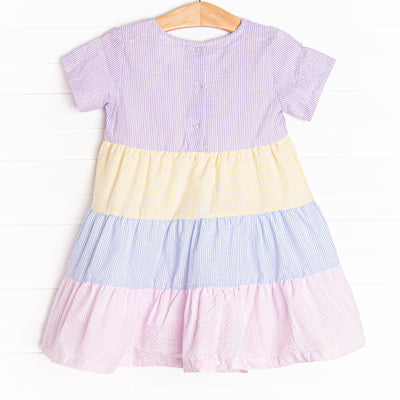 Serendipity Stripes Dress, Purple