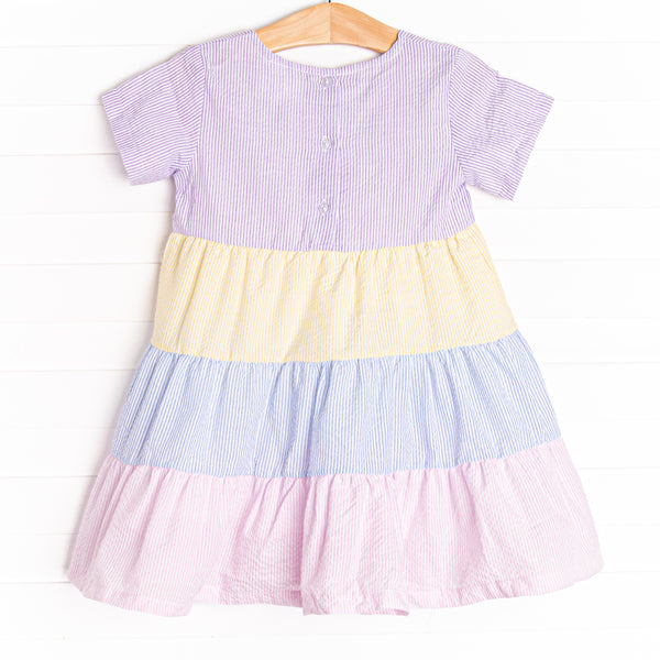 Serendipity Stripes Dress, Purple