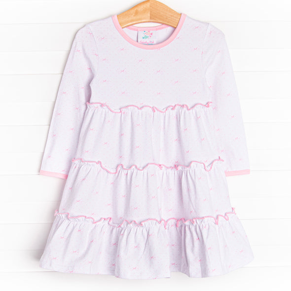 Bountiful Bows Twirl Dress, Pink