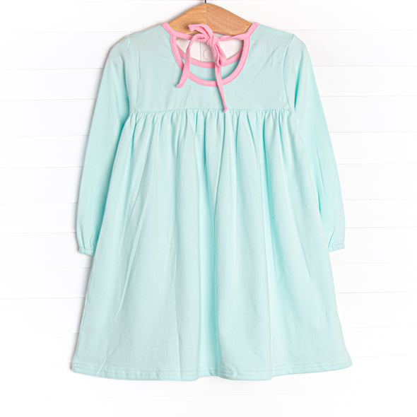 Girl's Best Friend Applique Dress, Mint