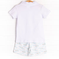 Sailor At Sea Short Set, Blue