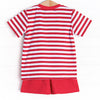 Mouse Ear Magic Applique Short Set, Red Stripe