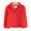 Quilted Coat, Red