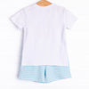 Cutest Crab Short Set Boy, Blue