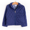 Quilted Coat, Navy