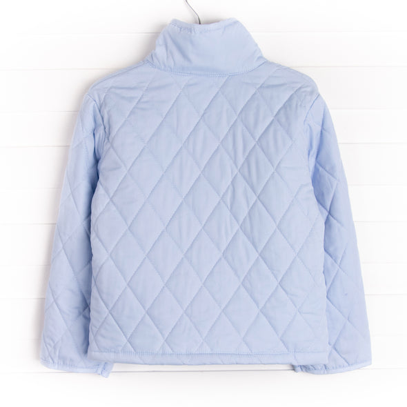 Quilted Coat, Blue