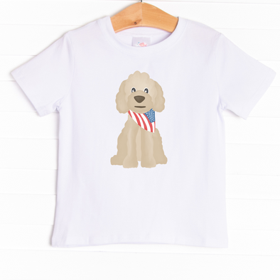 Girl's Yankee Doodle Graphic T-Shirt in White Size 4T | Stitchy Fish