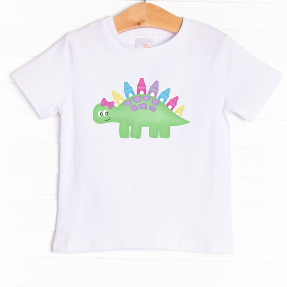 Doodling Dino Girl Graphic Tee