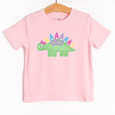 Doodling Dino Girl Graphic Tee