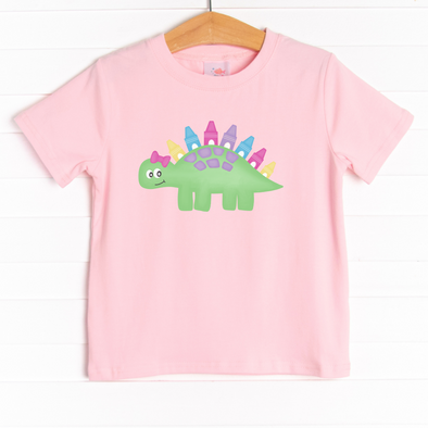Doodling Dino Girl Graphic Tee