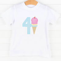 4th Birthday Treat, Girl Graphic Tee