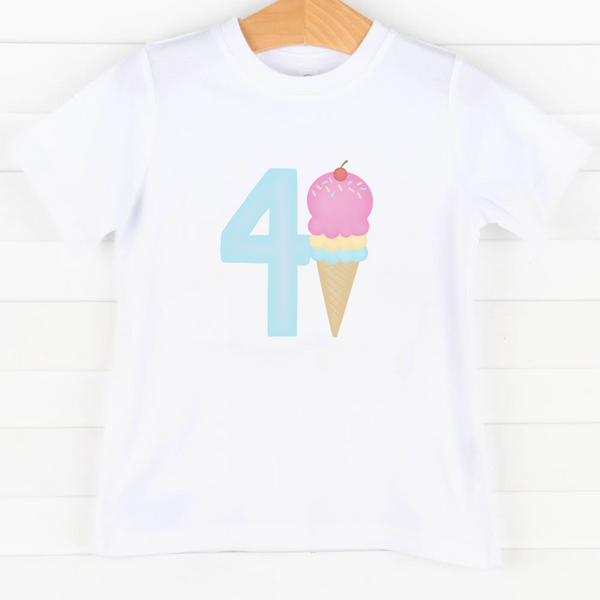 4th Birthday Treat, Girl Graphic Tee