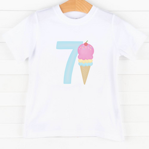 7th Birthday Treat, Girl Graphic Tee