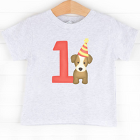 Party Pup 1st Birthday Boys Graphic Tee