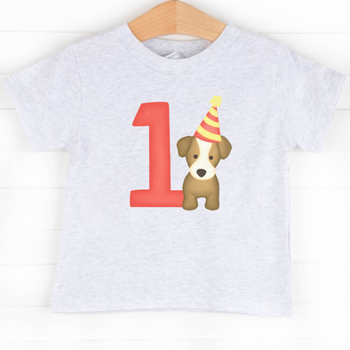 Party Pup 1st Birthday Boys Graphic Tee