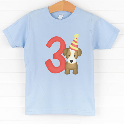 Party Pup 3rd Birthday, Boys Graphic Tee