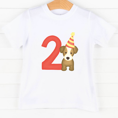 Party Pup 2nd Birthday, Boys Graphic Tee