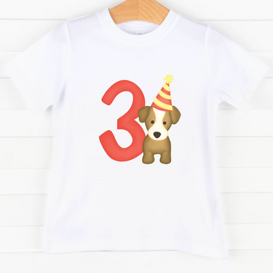 Party Pup 3rd Birthday, Boys Graphic Tee