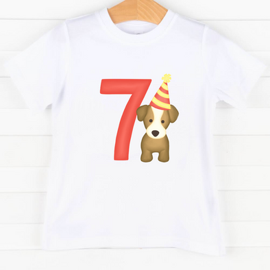 Party Pup 7th Birthday, Boys Graphic Tee