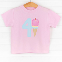 4th Birthday Treat, Girl Graphic Tee