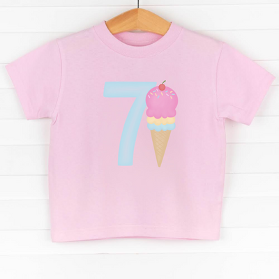 7th Birthday Treat, Girl Graphic Tee