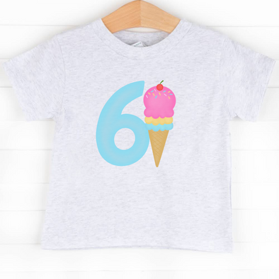 6th Birthday Treat, Girl Graphic Tee