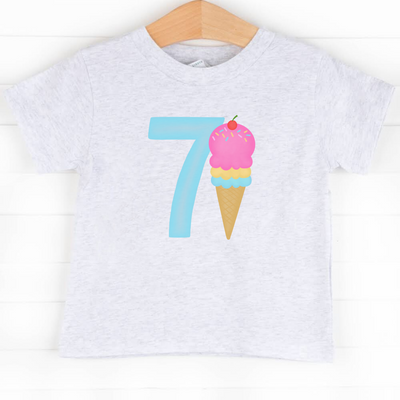 7th Birthday Treat, Girl Graphic Tee