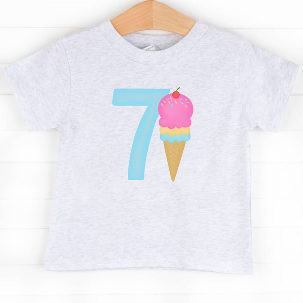 7th Birthday Treat, Girl Graphic Tee
