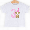 Party Pup 3rd Birthday, Girls Graphic Tee