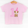 Party Pup 1st Birthday, Girls Graphic Tee