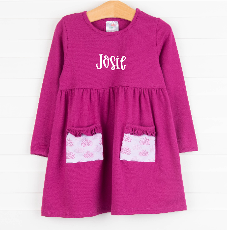 Josie Dress, Pink Clouds