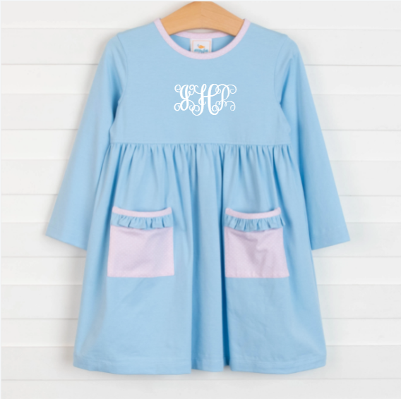 Josie Dress, Light Blue