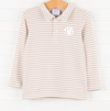 Wells Long Sleeve Shirt, Tan Stripe
