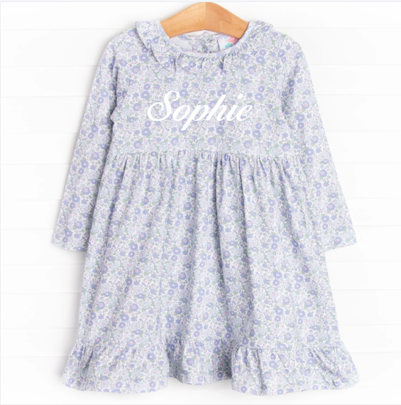 Bellflower Beauty Dress, Blue