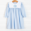 Lacey Bib Dress, Blue