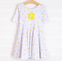 Leah Dress, Yellow Floral