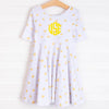 Leah Dress, Yellow Floral