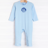 Peyton Romper, Blue