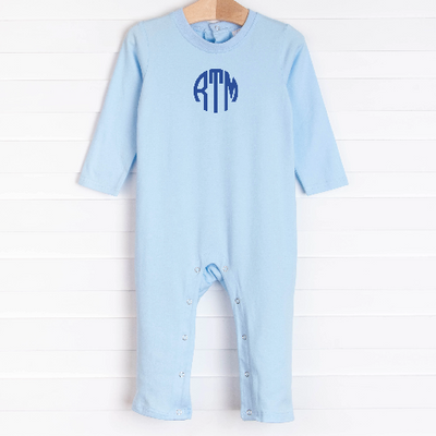 Peyton Romper, Blue