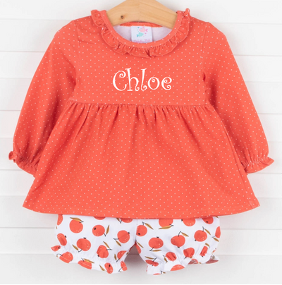 Cranberry Cutie Bloomer Set, Red