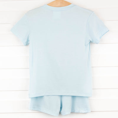 Briggs Bamboo Pajama Short Set, Blue
