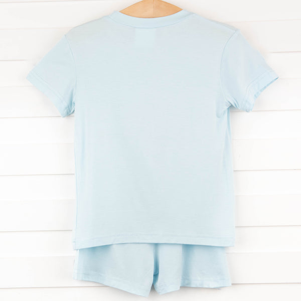 Briggs Bamboo Pajama Short Set, Blue
