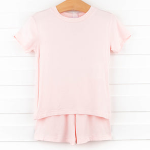 Selene Bamboo Pajama Short Set, Pink
