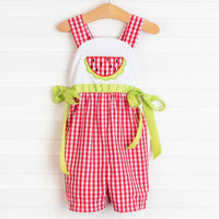 Watermelon Summer Romper, Red