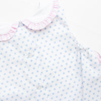 Bonnie Blue Dot Bloomer Set, Blue