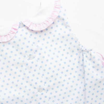 Bonnie Blue Dot Bloomer Set, Blue